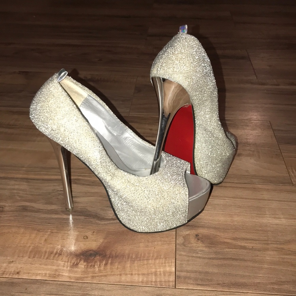 Silver heels